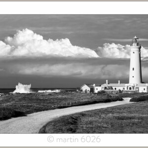 Lighthouse Old Road B&W
