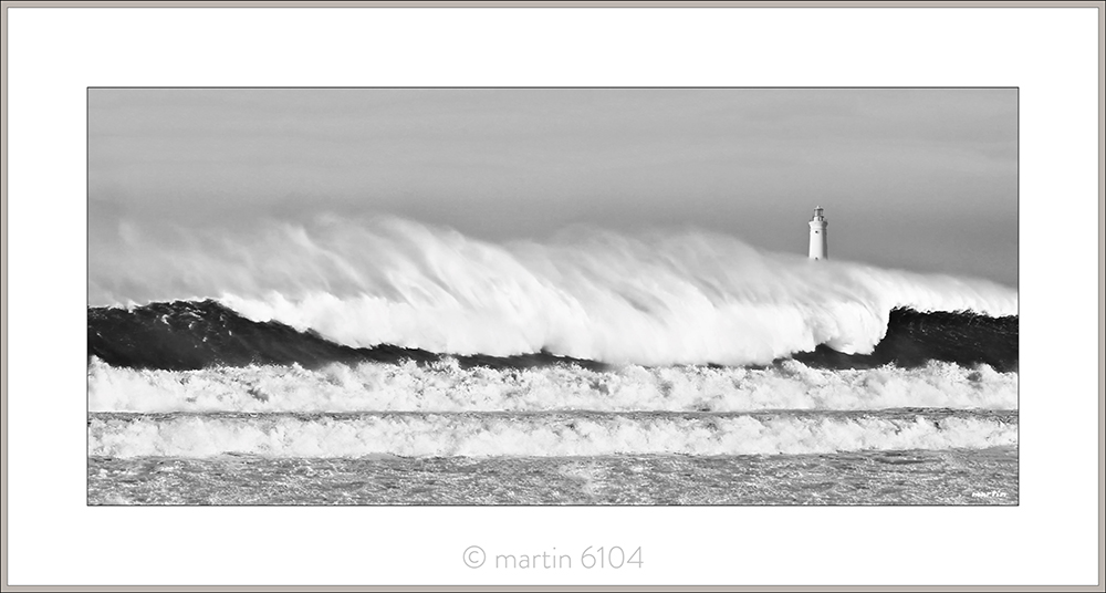 Lighthouse White Horses