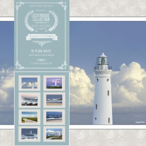 Disposable Place Mats - Lighthouse Collection